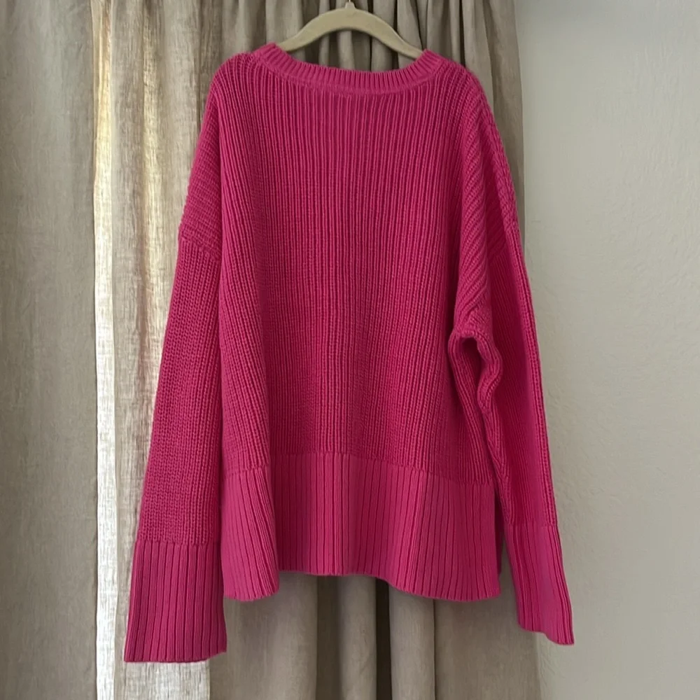 Gap Kids Girls Hot Pink Cozy Oversized Knit Sweater